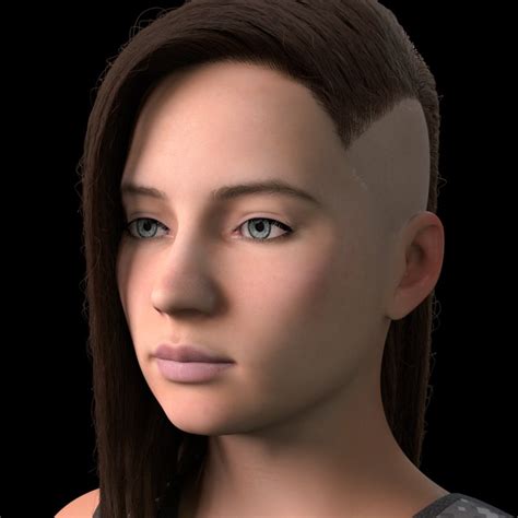 3d Girl Female Human Model