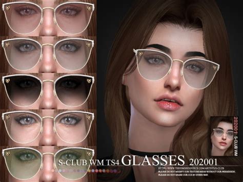 The Sims Resource Glasses 202001 By S Club • Sims 4 Downloads