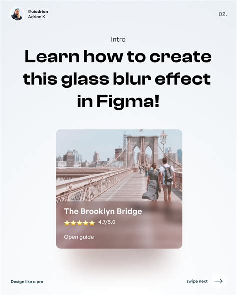 Create A Glass Blur Effect In Figma Thread From UI Adrian Uiuxadrian