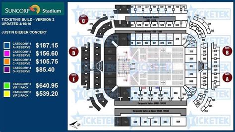 Suncorp Stadium Seating Map Section 325