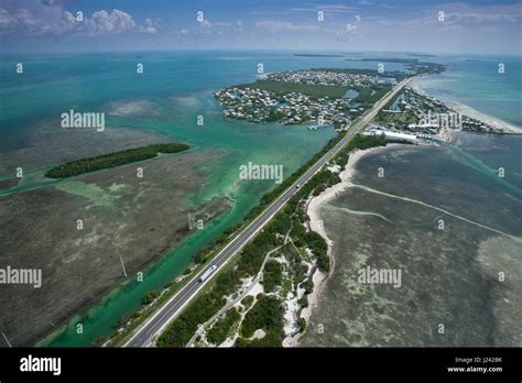 Aerial view of Islamorada, Anne's beach Stock Photo - Alamy