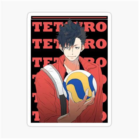 "Kuroo Tetsuro Captain Nekoma Haikyuu!!" Sticker for Sale by Boukem15 ...