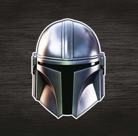 Mandalorian Sticker Premium Vinyl Waterproof Sticker Gift Etsy