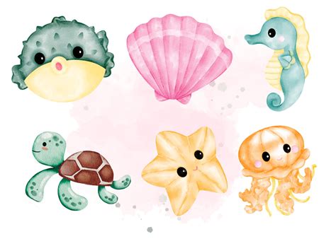 Ocean Animals Svg Bundle, Sea Animals Svg, Ocean Animals Clipart, Fish ...