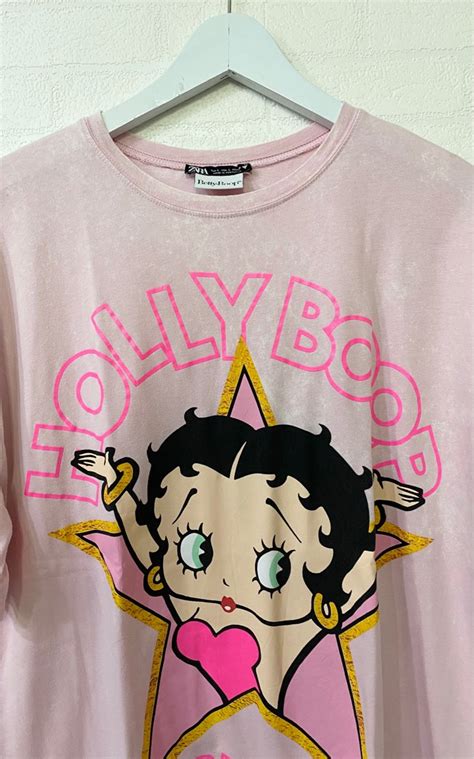 Betty Boop X Zara Tie Dye Fesyen Wanita Pakaian Wanita Atasan Di