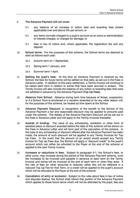 Reed's School - Fees in Advance Terms and Conditions - Page 2-3 ...