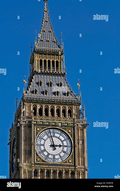 Big Ben Great Bell Clock Tower London England United Kingdom