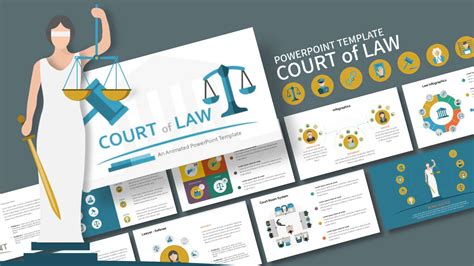 Court Law Powerpoint Template