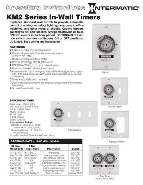 Intermatic Outdoor Light Timer Instruction Manual Shelly Lighting