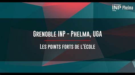 Présentation de Grenoble INP Phelma UGA 8 Les points forts de l