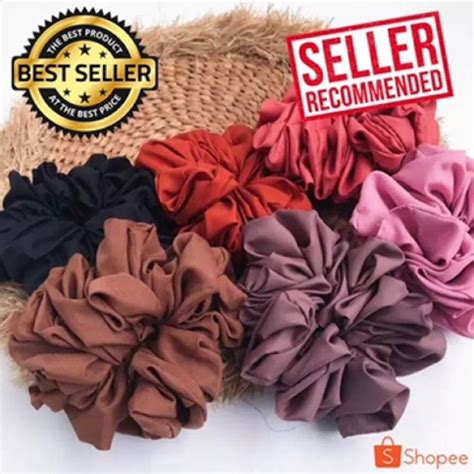 Jual Scrunchy Cepol Hijab Jumbo Scrunchie Size Besar Ikat Rambut