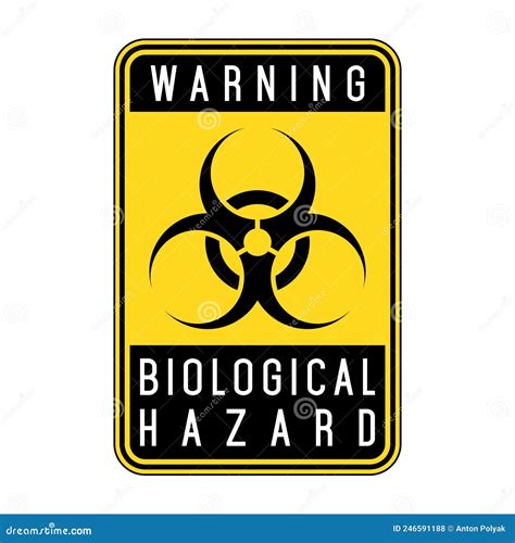 Biohazard Sign Warning Sign Of Virus Stock Vector Illustration Of