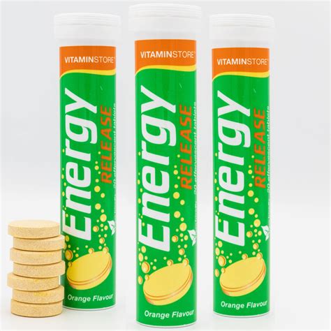 Vitamin Store Energy Release Effervescent Tablets 3 Packs 20 Orange