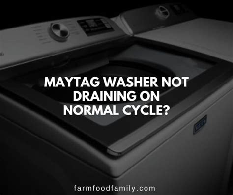 How To Fix A Maytag Washer Not Draining