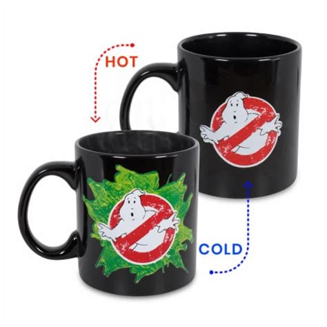 Ghostbusters Logo Ectoplasm Heat Changing Ceramic Coffee Mug Holds