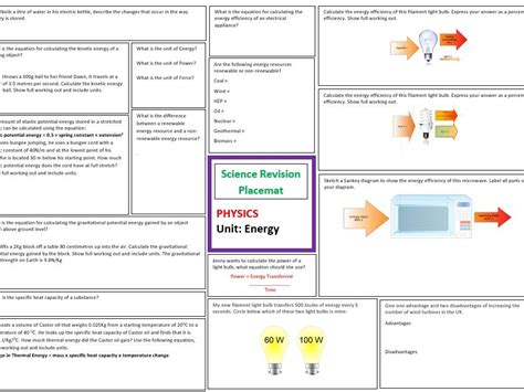 Gcse Combined Science Questions By Topic