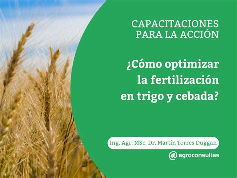 Evento Online ¿cómo Optimizar La Fertilización En Trigo Y Cebada