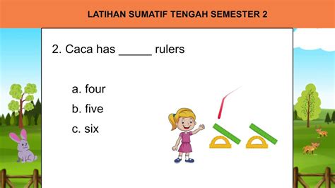 Latihan Soal Pts Uts Bahasa Inggris Kelas 1 Sd Mi Semester 2 Tahun 2023 Youtube