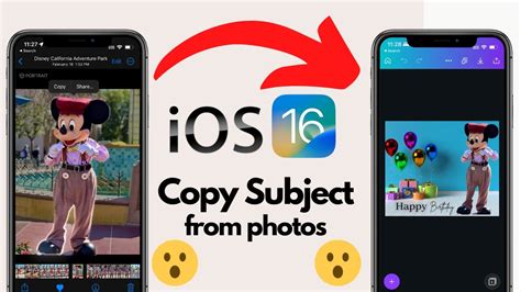 Ios 16 Copy Subject From Photos Lift Subject From Background Youtube