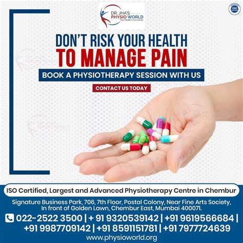 Don T Risk Your Health To Manage Pain Choose Physiotherapy Bone