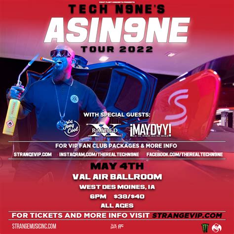 Tech N9ne – ASIN9NE Tour 2022 – Val Air Ballroom