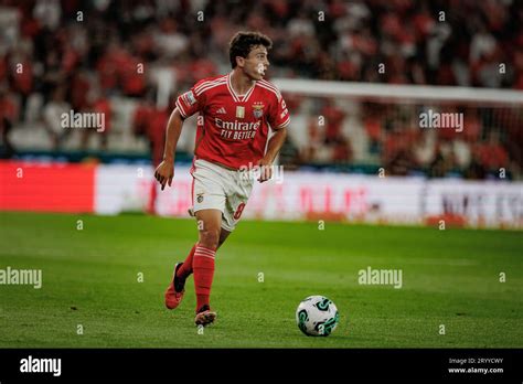 Joao Neves Lors Du Match De Liga Portugal BetClic 23 24 Entre Le SL