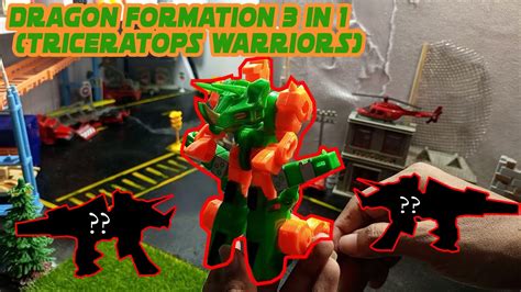 Mainan Robot Dragon Formation In Warriors Triceratops Warrior