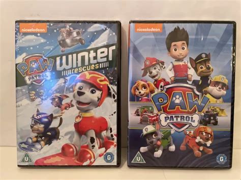 PAW PATROL & Paw Patrol Winter Rescues DVD’s Both Brand New Sealed Free ...