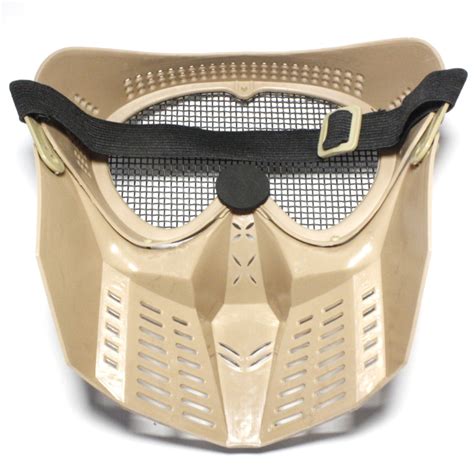 Маска-сетка V2 TAN для страйкбола и airsoft игр