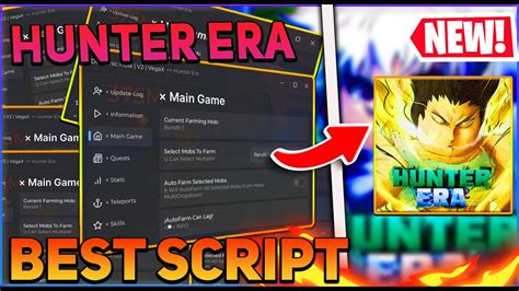 Hunter Era Script Gui Hack Auto Farm Auto Quest Inf Stats And