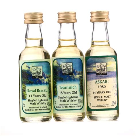 Master of Malt Single Malt Miniatures x 3 | Whisky Auctioneer