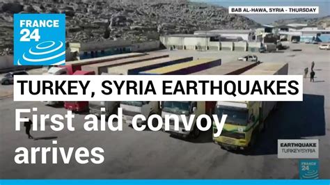 First Un Aid Trucks Reach Syrias North • France 24 English Youtube