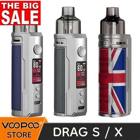 Oryginalny VOOPOO Drag X Zestaw 80W Pod Vape Mod 4 5ml Kaseta Drag S