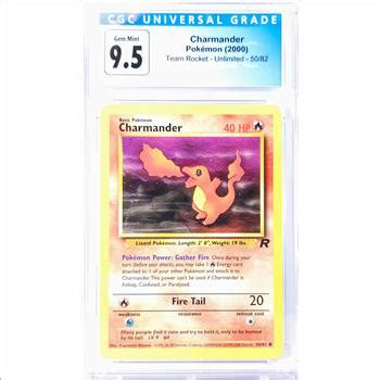 Pokemon Team Rocket Charmander Cgc Gem Mint Property