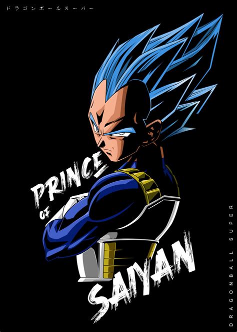 Anime Dragonball Vegeta Poster By Team Awesome Displate Dragon