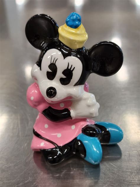 Vintage Ceramic Minnie Mouse Figurine Walt Disney Etsy