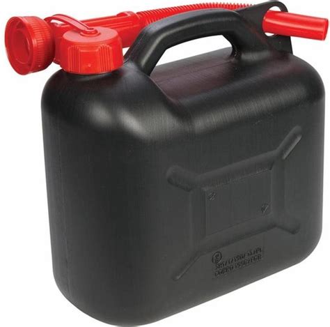 Silverline Plastic Brandstof Jerrycan 5 Liter Zwart Met Flexibele