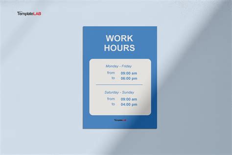 22 Printable Business Hours Templates (Word, PowerPoint, PDF)