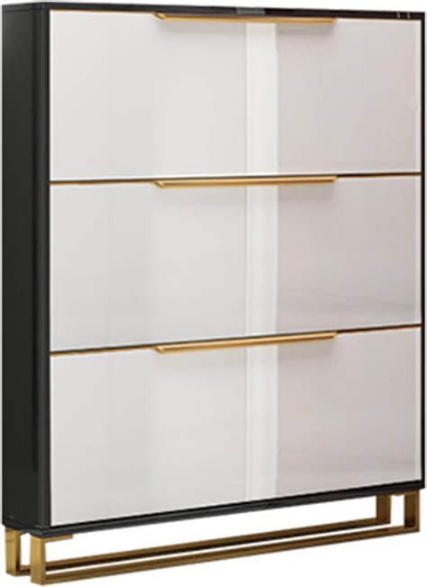 Amazon DUTUI Italian Style Light Luxury Ultra Thin Shoe Cabinet