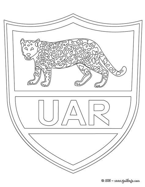 Dibujos Para Colorear Equipo De Rugby Argentina