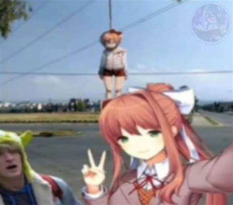 Создать мем Doki Doki Ddlc моника Mc доки доки моника Картинки Meme