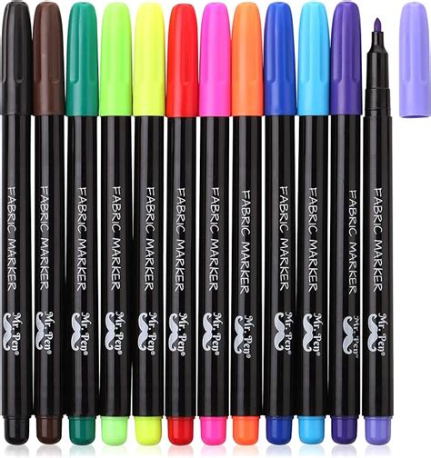 Mr Pen Fabric Markers12 Pack Fabric Markers Permanent