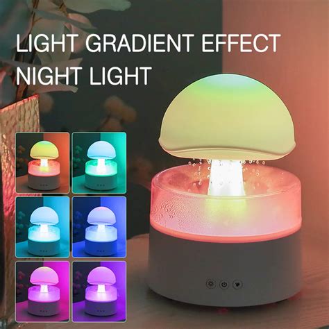 Mushroom Humidifier Rain Drop Sleeping Relaxing Rain Cloud Humidifier