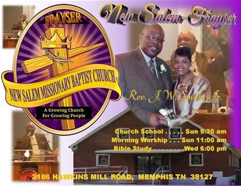 New Salem Missionary Baptist Church Frayser In 2186 Hawkins Mill Rd Memphis Tn 38127 Usa