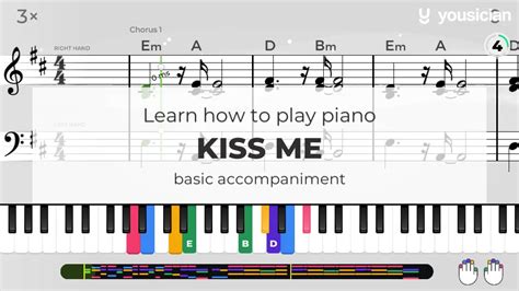 Learn How To Play Kiss Me On Piano Yousician