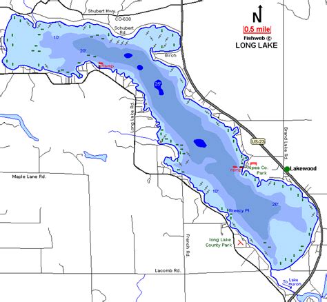 Long Lake Campground Map