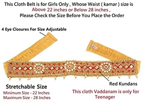 Buy Stylish Red Cloth Vadanam Kamarbandh Kamarpatta Waistband Waist