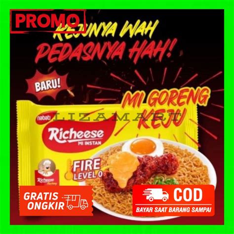 Jual Richeese Mie Instan Mie Goreng Keju Nabati Level 0 Shopee Indonesia