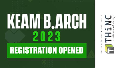 Keam Registration Started B Arch Architecture Exam Keam