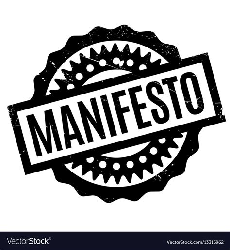 Manifesto Rubber Stamp Royalty Free Vector Image